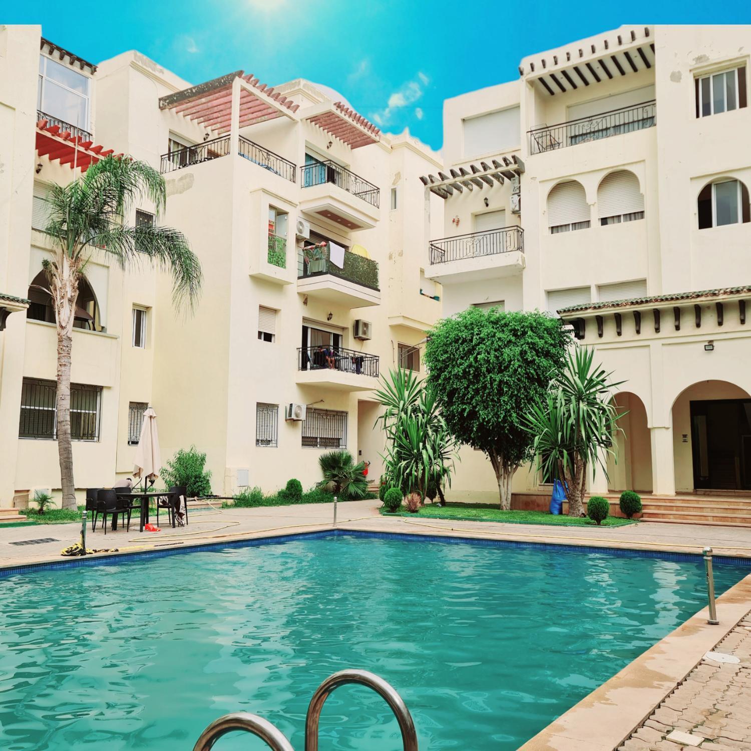 Fes Urban Apartment - Urban Elegance With Garden And Pool Access Luaran gambar